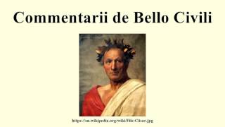 Commentarii de Bello Civili [upl. by Neelyt]