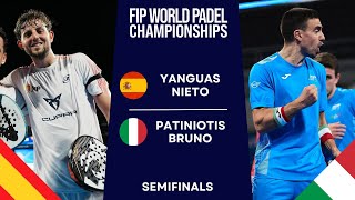 GREAT MATCH  YanguasNieto VS PatiniotisBruno  WORLD PADEL CHAMPIONSHIPS 2024  Highlights [upl. by Naitsirc297]