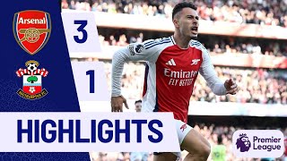 Arsenal vs Southampton 31Highlights Havertz Martinelli Saka goals  Premier League 202425 [upl. by Nickolas]