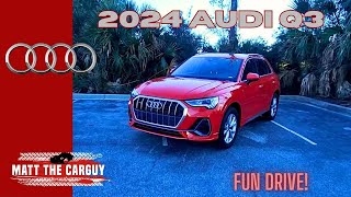 Is the 2024 Audi Q3 45 TFSI Premium the best entry level luxury SUV Review and drive [upl. by Antons]