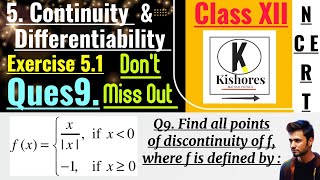 Exercise 51 Continuity And Differentiability class 12 Q9 [upl. by Htor]