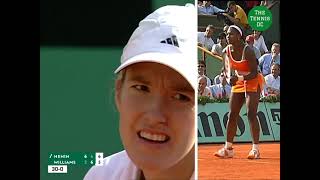 Serena Williams v Justine Henin  2003 Roland Garros SF Highlights [upl. by Earehc467]