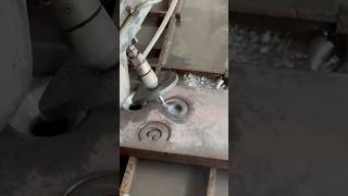 5 AXIS WATERJET CUTTING at trkfabcom 1in a36 plate welding cncmachine weldtables [upl. by Onida]