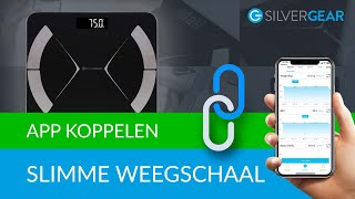 Silvergear Slimme Bluetooth Weegschaal  Koppelen met de Fitdays app [upl. by Murry]