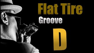 Blues Backing Track Jam  Ice B  Flat Tire Groove in D  Chicago Blues [upl. by Castora141]