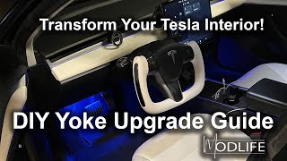 Transform Your Tesla Steering Wheel DIY Yoke Upgrade Guide [upl. by Nimaynib]