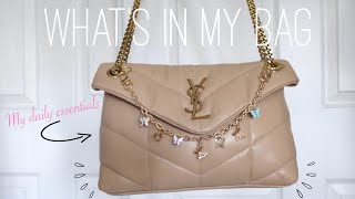 What’s in My Bag  YSL Shoulder Bag [upl. by Lozano804]