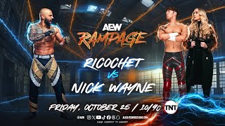 WWE 2K24 Ricochet Vs Nick Wayne  AEW Rampage 102524 [upl. by Gerta]