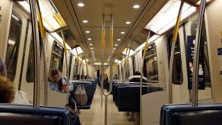 Vancouver SKYTRAIN THE RIDE BACK  LAFARGE LAKE  PRODUCTION WAY  NEW WESTMINSTER Wet Evening [upl. by Nwahs]