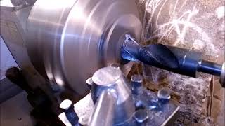 Part 2 of 3 Drilling Polyurethane Urethane Bushing on a lathe [upl. by Ettena187]