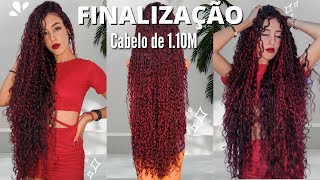 Minha finalização ATUALIZADA 2024CABELO CACHEADO DE 110😱 RESENHA SOS CACHOS [upl. by Eelirem550]