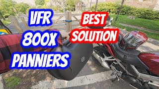 Best and Cheap Pannier Solution for the VFR 800X Crossrunner [upl. by Sigfried]