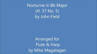 Nocturne in Bb Major H 37 No 5 for Flute amp Harp [upl. by Sirapal]