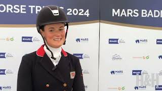 Bubby Upton Takes Early 2024 Badminton Horse Trials Dressage Lead [upl. by Edasalof]