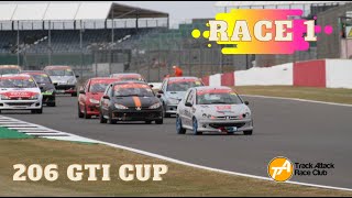 206 GTi Cup  Race 1 from Silverstone  July 2022 [upl. by Retnuh]