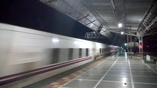 TALGO HIGH SPEED 140 KMPH TRIALS INDIA DELHI MUMBAI SKIPPING PALGHAR AT FULL SPEED [upl. by Oiziruam86]