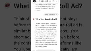 What Is a PreRoll Ad [upl. by Yrennalf]