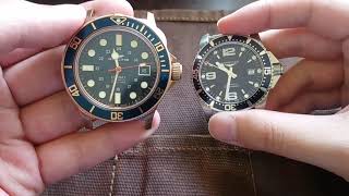 Is Glycine a scam now Combat Sub Bronze vs Longines Hydroconquest vs Hamilton Khaki Navy Scuba [upl. by Fisken718]