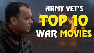 Veterans Top 10 War Movies [upl. by Meesaw]