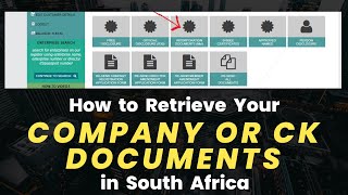 How to Retrieve Your Company Documents or CK Documents in South Africa [upl. by Ramedlav]