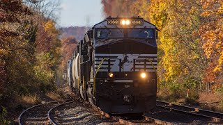 3659 ET44AC Leads Short Ns K76 With Some Nice Rolling Stock [upl. by Paderna108]