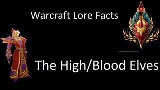 Warcraft Lore Facts  The HighBlood Elves [upl. by Eneladgam455]