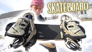 BINDINGS ON A SKATEBOARD DECK [upl. by Rayburn]