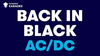 ACDC  Back In Black Karaoke With LyricsStingrayKaraoke [upl. by Eustace]