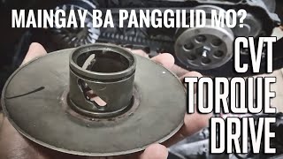 Torque Drive  CVT  How to replace Torque Drive  Clutch bell  Clutch Lining  Panggilid  MIO [upl. by Dirraj]