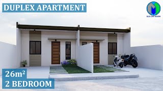 Duplex House Design  Duplex Apartment  Tiny House Design  Bungalow House Design [upl. by Otokam848]