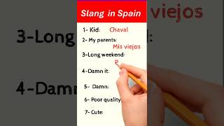 Spanish SLANG in SPAIN learnspanish spanish shorts [upl. by Jaela]