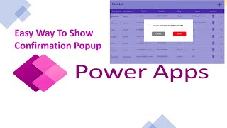 How To Create Powerapps Confirm Powerapps popup  In Hindi [upl. by Shawn125]