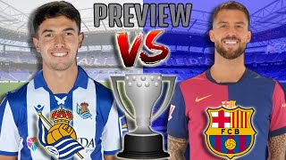 🎥 Real Sociedad vs Barcelona  Match Preview La Liga 20242025 [upl. by Annyahs]