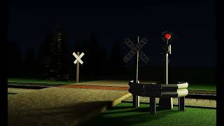 Calvin BLVD Railroad Crossing Wig Wag Roblox [upl. by Gal]