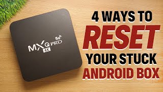 4 Ways to Reset your Android Box eg MXQ Pro 4K to Factory Settings  Tagalog w English Sub [upl. by Karen780]