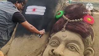 lord shiva sand sculpture by balaji varaprasad Akunuru [upl. by Elmira]