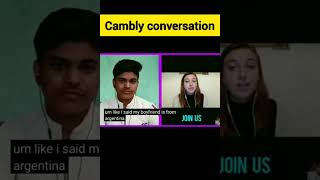 Cambly Conversation With Cute tutor  shortenglish conversation camblyenglish [upl. by Darej326]