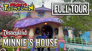 Minnies House walkthrough  Mickeys Toontown at Disneyland [upl. by Anitsuj]