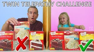 Twin Telepathy Cake Challenge [upl. by Shaughnessy695]