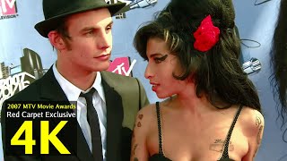 RARE Amy Winehouse Blake on the 2007 MTV Movie Awards Red Carpet 4K [upl. by Yelik122]