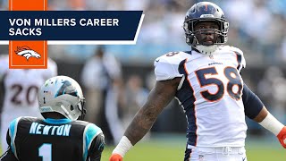 Relive all of Von Millers 106 career regularseason sacks [upl. by Mcclenaghan713]