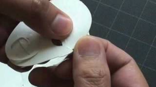 How to make a Kirigami Bunraku Samurai FingerKey Puppet [upl. by Crandale]