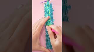 Rainbow Loom Fairy Lace bracelet ASMR 🧚‍♀️🌈 learn how to make this on our channel rainbowloom [upl. by Sherrill]