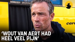 Grischa Niermann na horrorcrash in Dwars door Vlaanderen quotWout van Aert had heel veel pijnquot [upl. by Lindi]