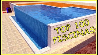 TOP 100 PISCINAS DE ALVENARIA [upl. by Scevor]