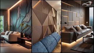 Modern Living Room Wall Decoration Ideas  Interior Design  Luxury Wooden Wall Decoration  IAS [upl. by Aiciled228]