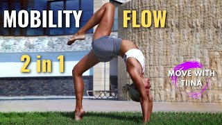 Mobility Flow Home Workout Flexibility and Strength Bodyweight Training Full Body Routine Exercises [upl. by Reeta383]