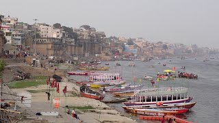 Varanasi Ganges River Assi Ghat Indias Spiritual Ceremonies Vlog  243 [upl. by Abner]