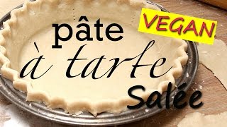 Pâte sablée  fond de tarte salé sans œufs sans lait  VEGAN [upl. by Asen]