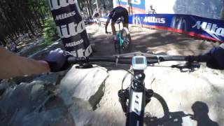 UCI MTB World Cup XCO Nove Mesto na Morave 2017 track POV [upl. by Nuri]